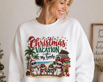 Christmas Vacation Shirt: Tropical Beach Family Holiday Tee