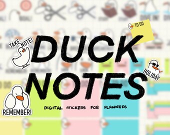Eendplannerstickers, digitale download, Goodnotes