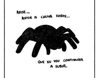 Dona aranha, print, muurkunst, decor, afdrukbaar