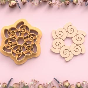 Cortador geométrico de flores para joyería de arcilla polimérica – de 25 a 45 mm – EP-215