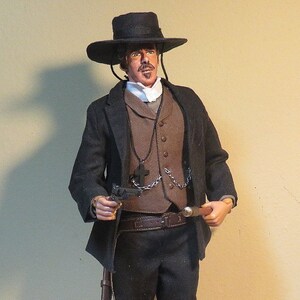 Custom Cowboy Doc Holiday from the Movie Wyatt Earp 1/6 Scale Made to Order image 1