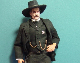Custom Cowboy Wyatt Earp from the Movie "Tombstone" 1/6 Scale (Made to Order)