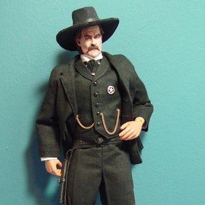 Custom Cowboy Wyatt Earp from the Movie Tombstone 1/6 Scale Made to Order image 1