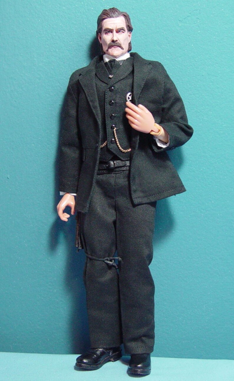 Custom Cowboy Wyatt Earp from the Movie Tombstone 1/6 Scale Made to Order image 4