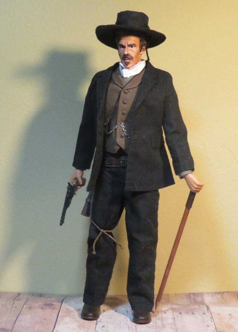 Custom Cowboy Doc Holiday from the Movie Wyatt Earp 1/6 Scale Made to Order image 2