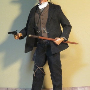 Custom Cowboy Doc Holiday from the Movie Wyatt Earp 1/6 Scale Made to Order image 4