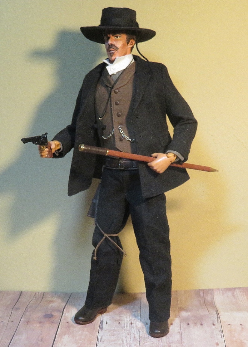 Custom Cowboy Doc Holiday from the Movie Wyatt Earp 1/6 Scale Made to Order image 4