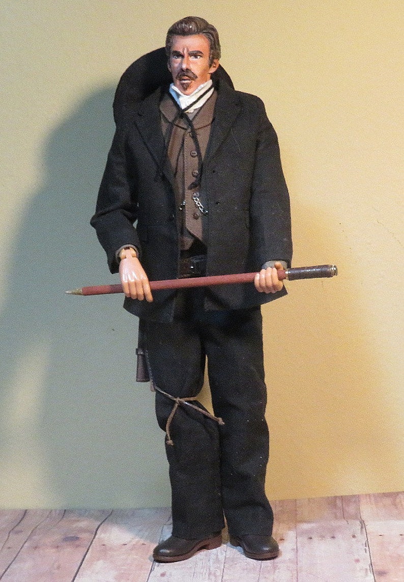 Custom Cowboy Doc Holiday from the Movie Wyatt Earp 1/6 Scale Made to Order image 3