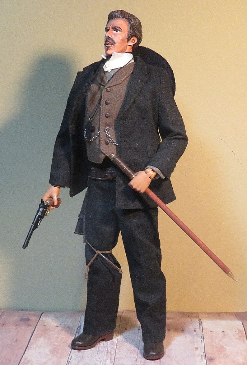 Custom Cowboy Doc Holiday from the Movie Wyatt Earp 1/6 Scale Made to Order image 7