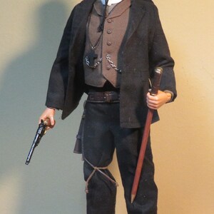 Custom Cowboy Doc Holiday from the Movie Wyatt Earp 1/6 Scale Made to Order image 5