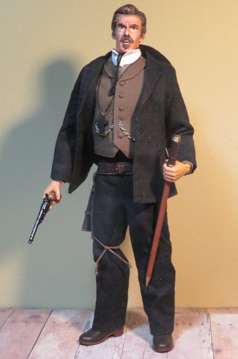 Custom Cowboy Doc Holiday from the Movie Wyatt Earp 1/6 Scale Made to Order image 5