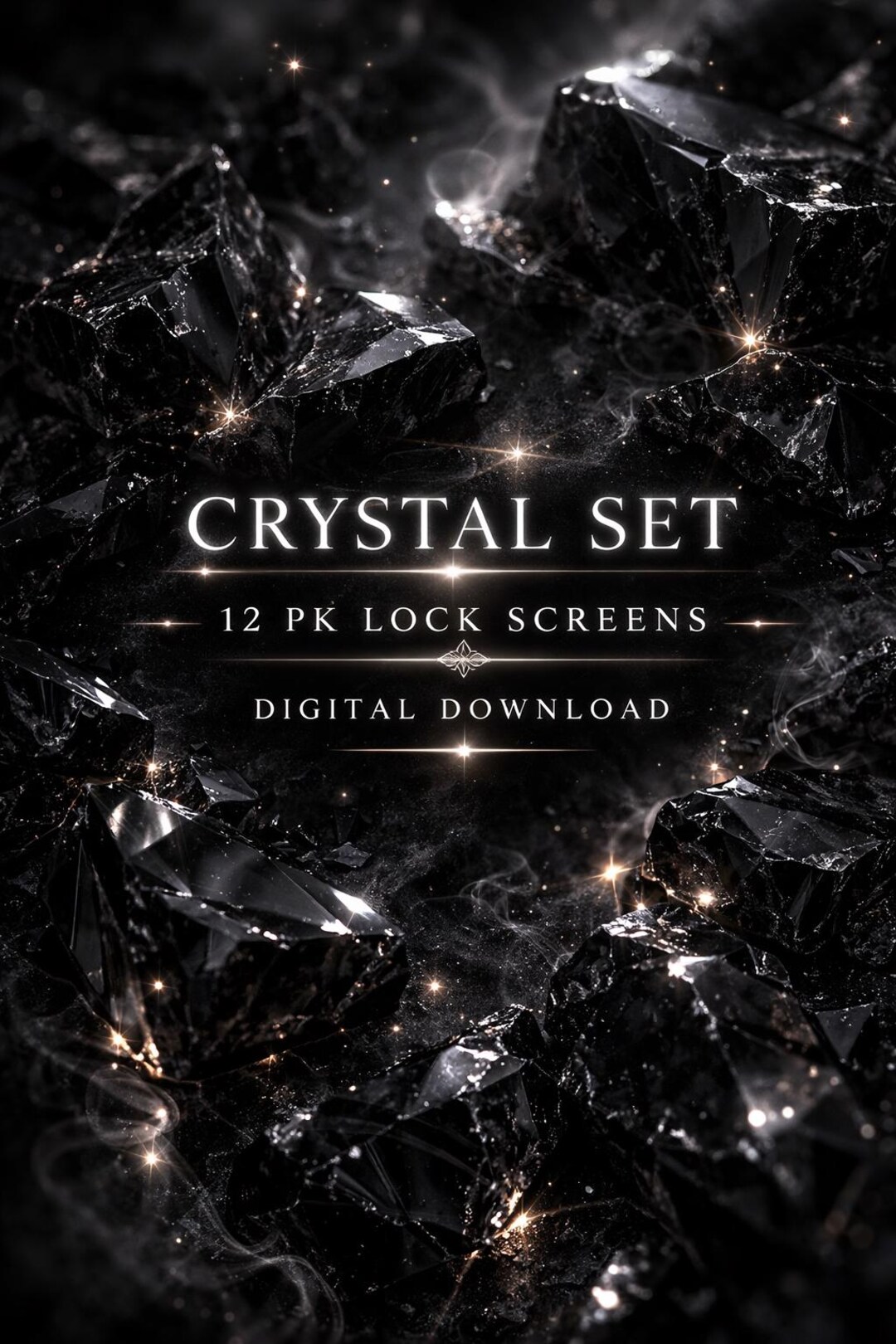 Crystal Lock Screens | Moody Luxury iPhone Backgrounds (digital ...