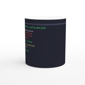 Taza de motivación para instalar pip - Regalo para desarrolladores de Python con humor para programadores