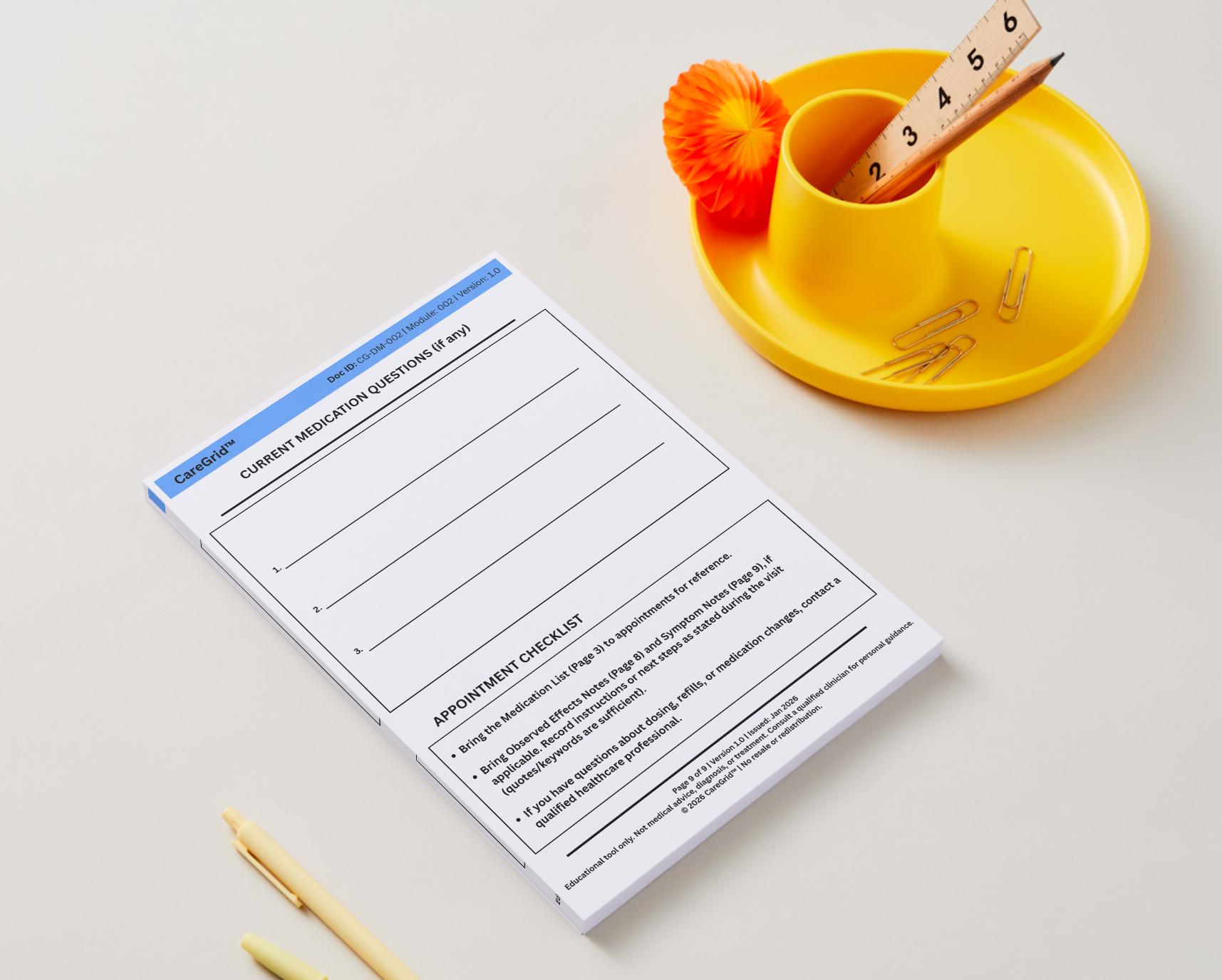Refill Roster Log Medication & Symptom Tracker | Caregiver Log, Refill Tracker (printable ...
