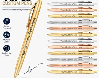 Custom Bulk Personalized Pens with Custom Name