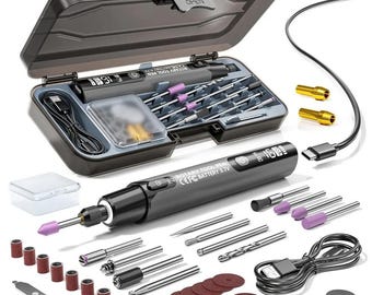 Engraving Rotary Tool Pen Kit, Precision Carving, Grinding, Polishing Accessories