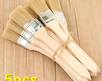 5pcs Brushes Wooden Handle Art
