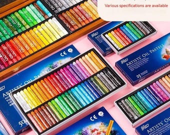 Beim Kauf von 1 Set erhalten Sie einen Bastelstift gratis dazu: Künstler-Ölpastellkreiden-Set: Professionelle, abwaschbare Zeichen- und Malstifte