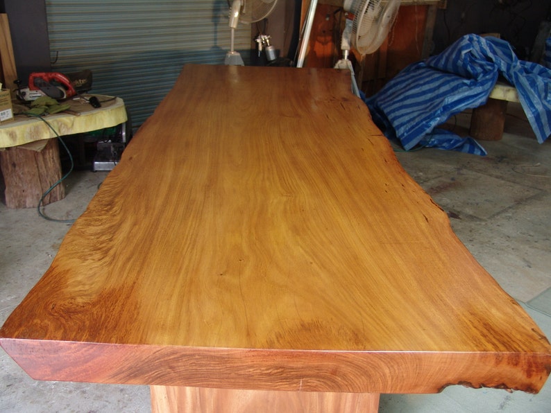 Live Edge Dining Table Reclaimed Solid Slab Rosewood Extremely Etsy