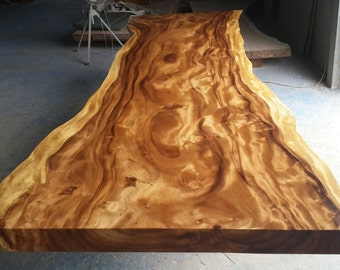 Rare Live Edge Slab 13ft In Length Dining Table Or Conference Table Grade AAA Reclaimed Thai Golden Acacia Wood Solid Slab Table Custom Made