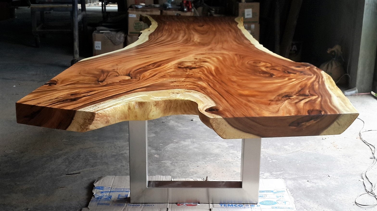 Live Edge Rare Single Acacia Wood Slab Dining Table/Conference Etsy