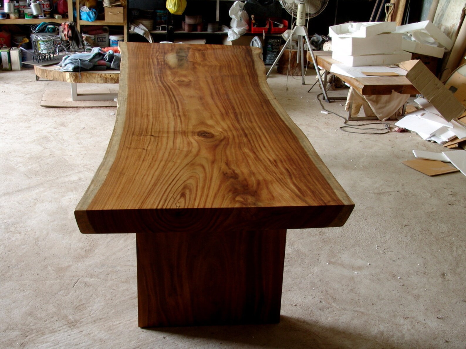 Rare Live Edge Slab Dining Table or Conference Table 9.8ft in Length