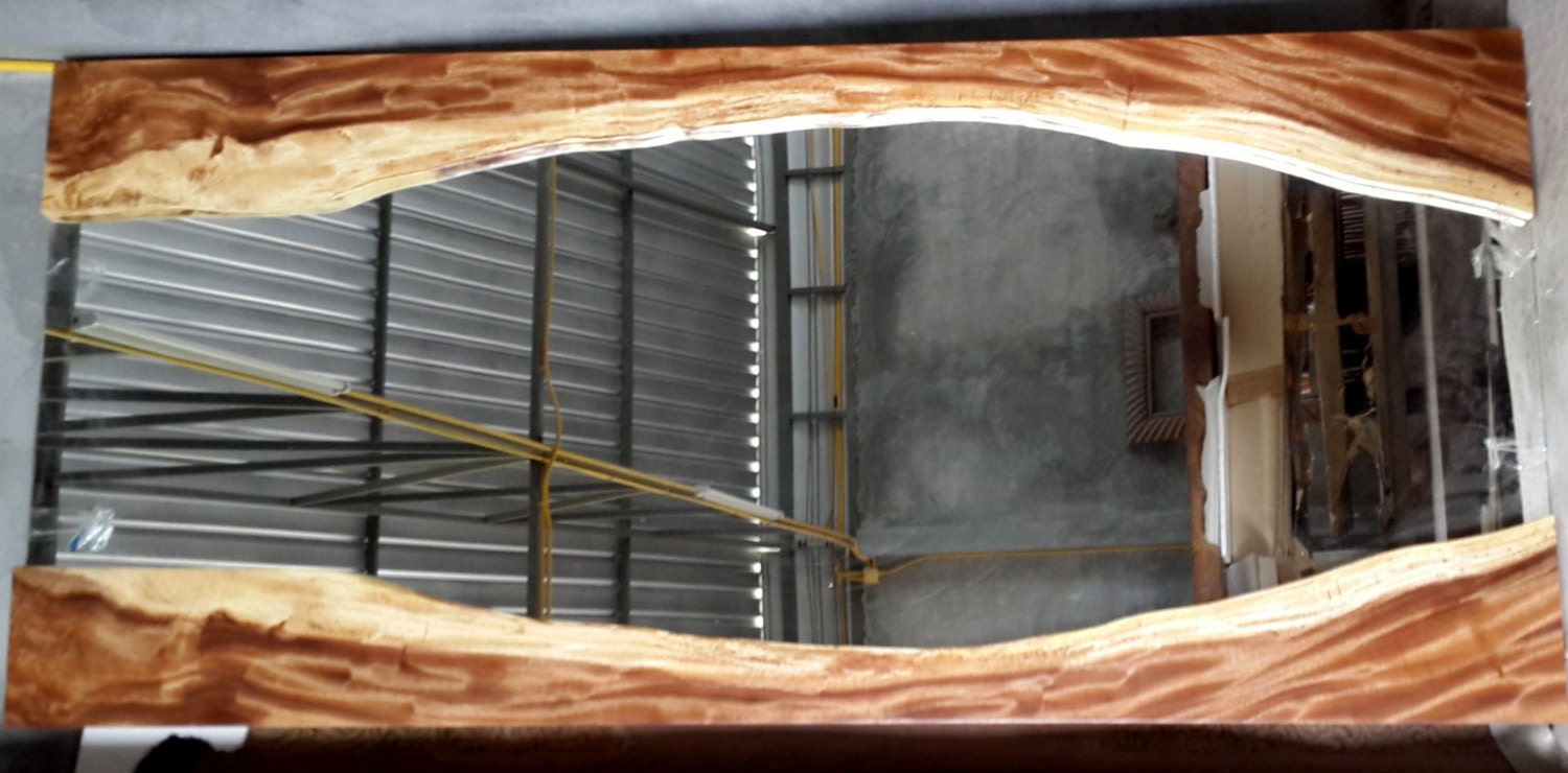 Live Edge Mirror Reclaimed Acacia Wood 7.2 Ft Width Etsy