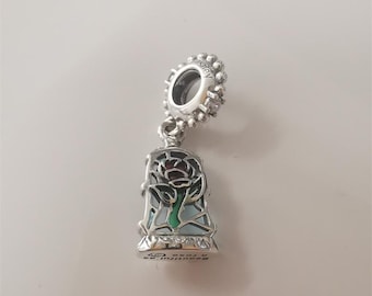 Beauty And The Beast Enchanted Rose Dangle Pandora Charmanhaenger