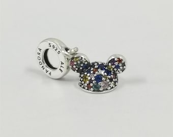 pandora 2025 land 70th anniversary mickey ear cap charm