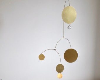 Jay kinetic handmade modern stylish interior mobile in brass