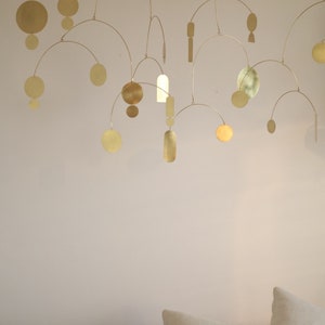 Large kinetic trio of mobiles image 8