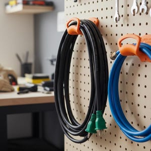 Extension Cord Hanger – Wall Mount Power Cord Holder, 3D Printed Garage & Workshop Organizer