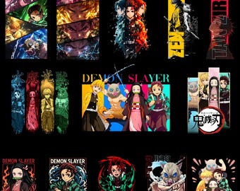 Plus de 110 cliparts animés tueur de démons | Impressions DTF, graphiques PNG (téléchargement numérique).