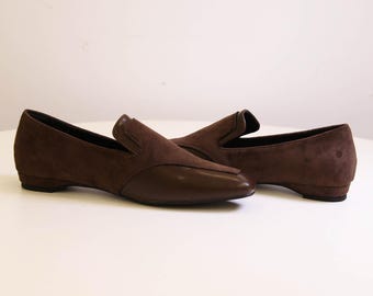 Schwarze Karree Loafers, Minimalistische Leder Slip-On Schuhe, Moderne Damenschuhe, Vielseitige Alltagsschuhe, Loafers mit niedrigem Absatz