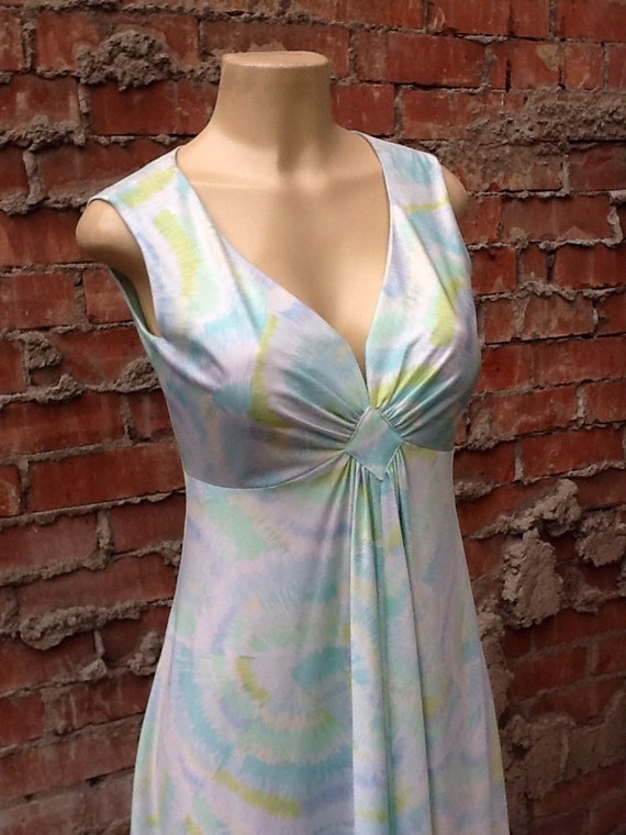 Vintage Pastel 70's Hippie Dress