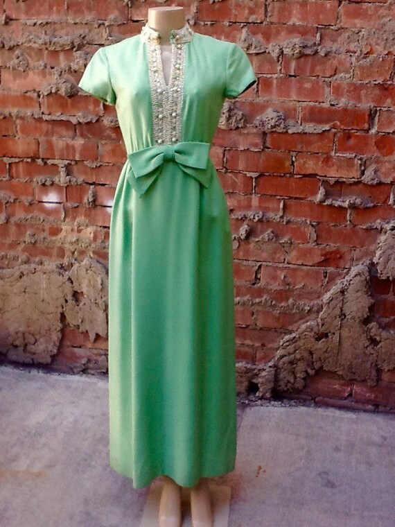 Vintage Green Gown