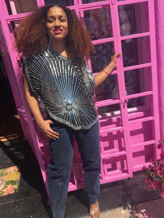 Vintage 80’s Sequins Blouse