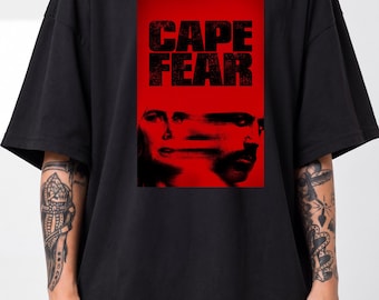 Cape Fear Oversized Unisex Vintage T-Shirt, Dark Revenge Graphic Tee