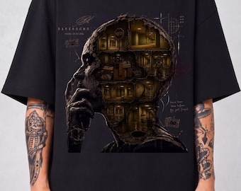 Backrooms Horror Movie T-Shirt, Liminal Space Graphic Tee, Psychological Suspense Apparel