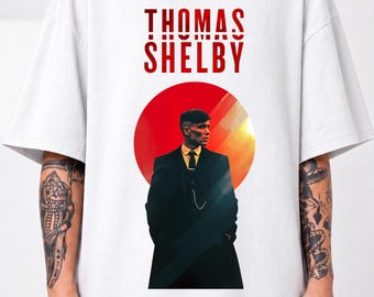 Thomas Shelby Peaky Blinders Inspired 100% Cotton T-Shirt