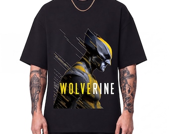 Wolverine Game Oversized Unisex T-Shirt, Logan Marvel X-Men Graphic Tee, Gift for Wolverine Fans