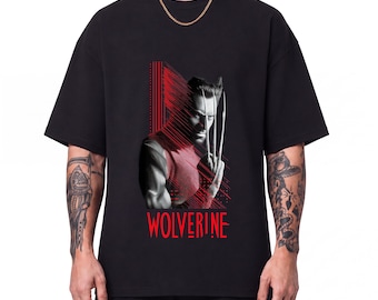 Wolverine Oversized Unisex T-Shirt, Logan Marvel X-Men Graphic Tee, Gift for Wolverine Fans