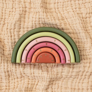 Wooden Watermelon Rainbow Stacking Toy