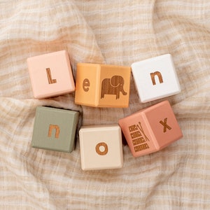 Wooden Letter Blocks / Baby Name Blocks / New Baby Gift