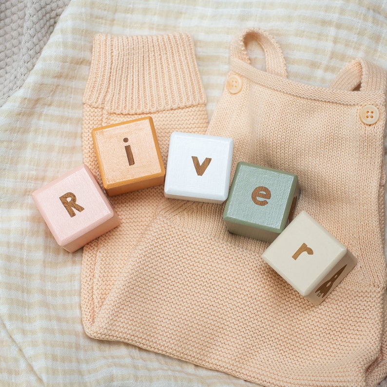 Wooden Letter Blocks / Baby Name Blocks Etsy UK