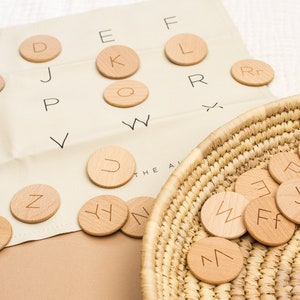 Wooden Letter Dots (to match Gathre mats!)