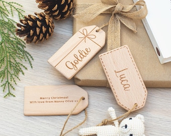 Personalised Wooden Gift Tag