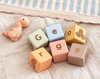 Wooden Letter Blocks / Baby Name Blocks / New Baby Gift