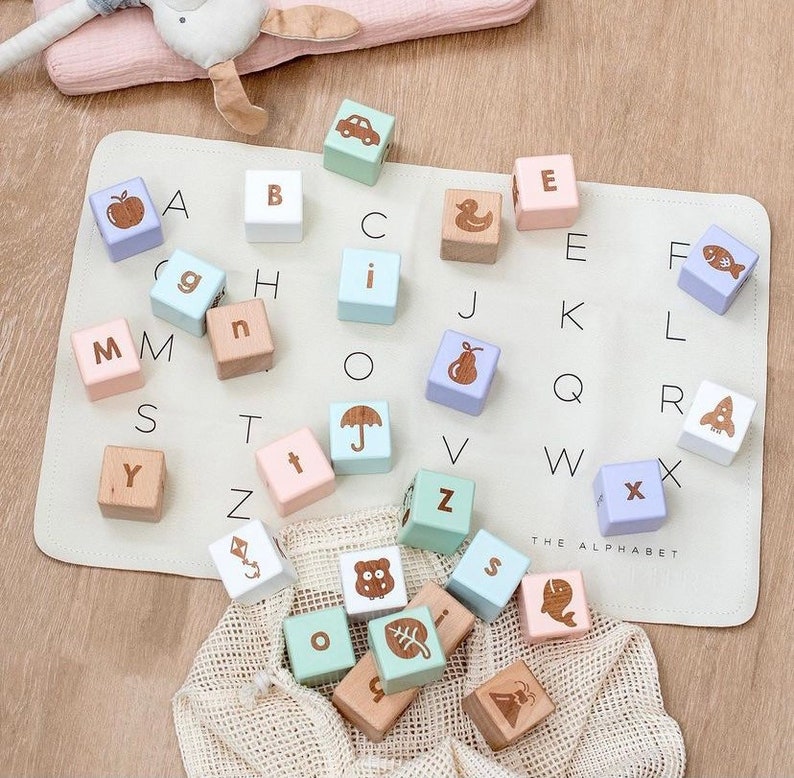 Wooden Letter Blocks / Baby Name Blocks Etsy