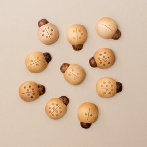 Wooden Counting Ladybirds and Number Leaves Set image 4